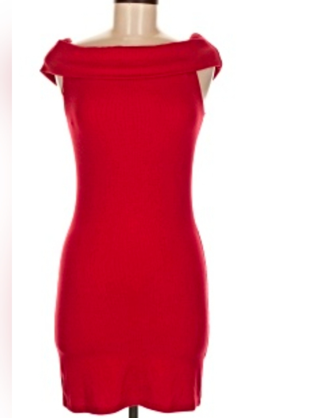 Windsor Off-Shoulder Red Bodycon Dress
